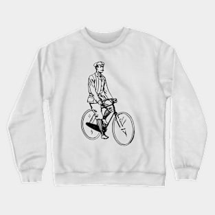 Vintage Bicycle Cyclists Crewneck Sweatshirt